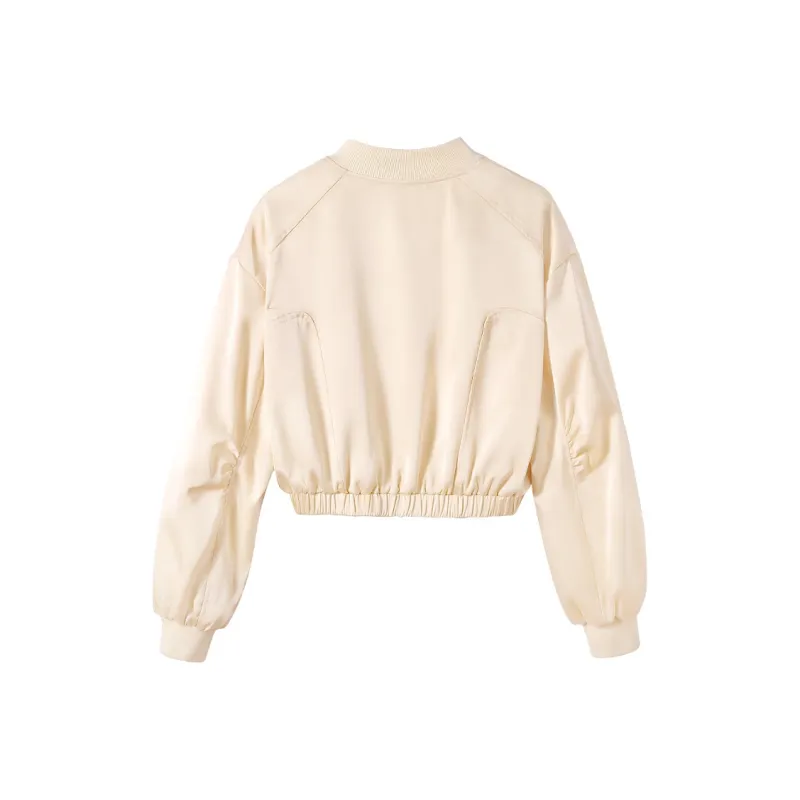 Cypress House Cropped Coat Women's Beige-1