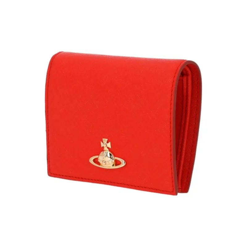 Vivienne Westwood Polyurethane Wallet Women's Red-1