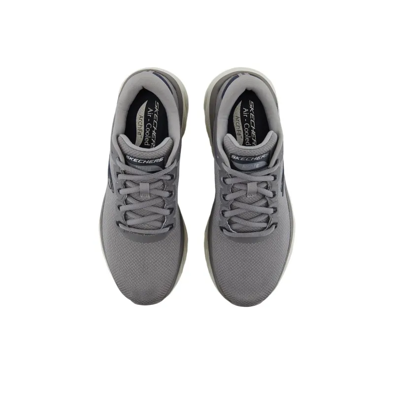 Skechers ArchFit Slip Resistant, Abrasion Resistant, Breathable Low Top Casual Shoes Men's Gray-3
