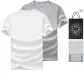 100% cotton 2 Pack (White+Heather Gray) with Shopping Bag Included