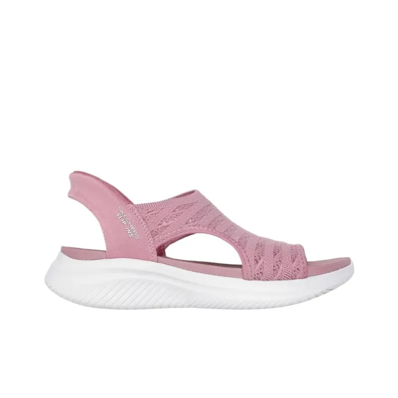 Skechers Ultra Flex 3.0 Beach Sandals Women's Rose Red-1