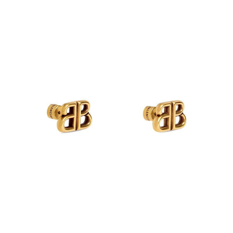 Balenciaga Zinc Alloy Earrings Women's Gold-1