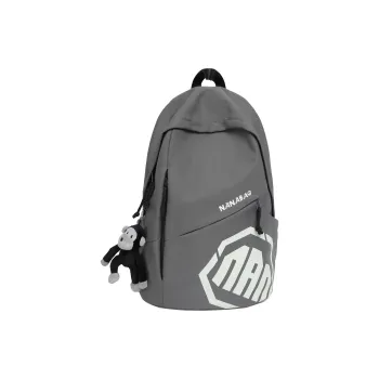 Single Warehouse Nylon Backpack Unisex Gray/Khaki/Blue/Red