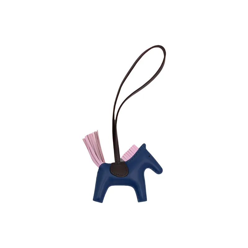 HERMES Rodeo Pendants Unisex Blue-0