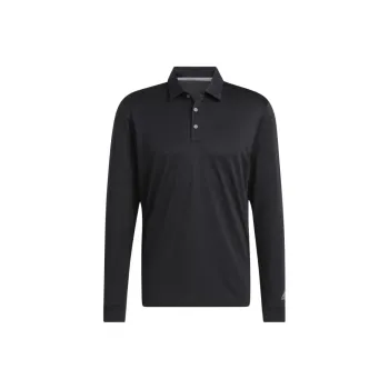 Adidas Long Sleeve Golf Shirt Polo Shirt Men's Black