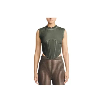 DION LEE Space Dye Cropped Corset