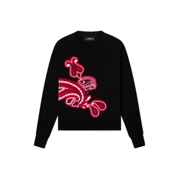 AMIRI Bandana Appliqué Rabbit Crew