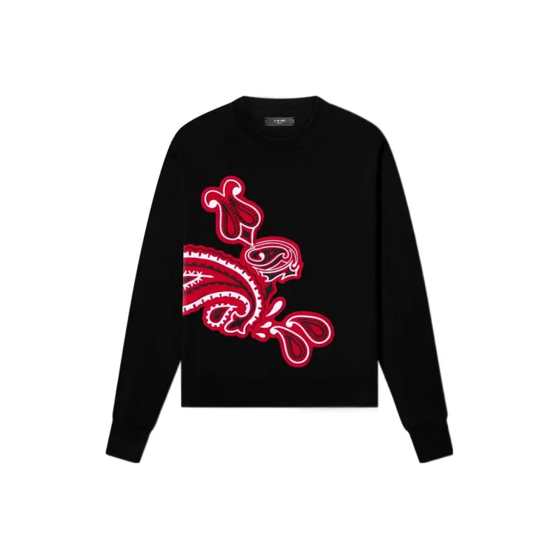 AMIRI Bandana Appliqué Rabbit Crew-0