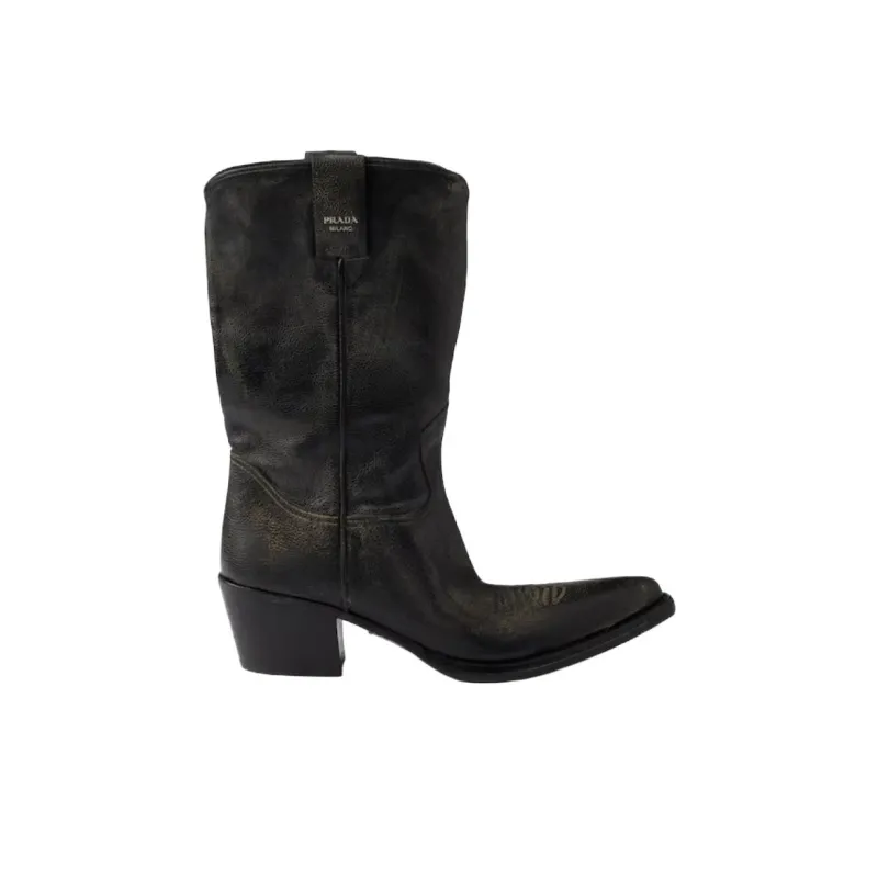 PRADA Ankle Boots 4.5cm Women's Black-1