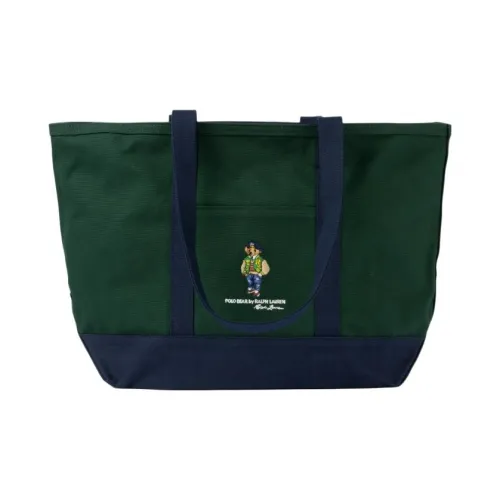 Polo Ralph Lauren Canvas Tote Bag, Shopping Bag, Handbag Unisex Army Green