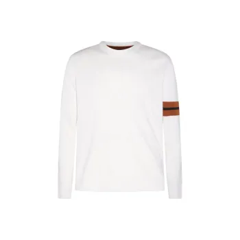 Ermenegildo Zegna Stripe Detailed Crewneck Jumper