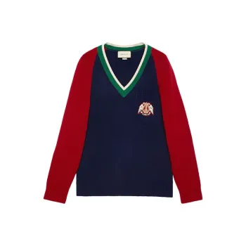GUCCI V Neck Wool Sweater