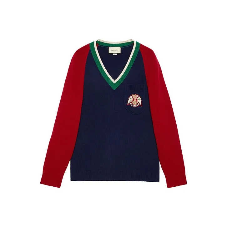 GUCCI V Neck Wool Sweater-0