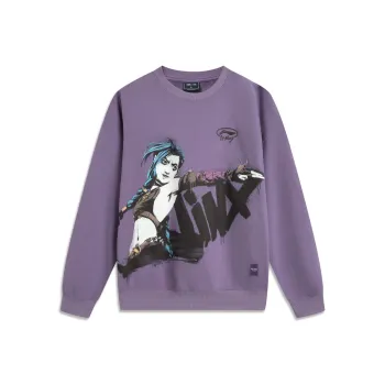 LiNing x LEAGUE OF LEGENDS Sweatshirt Unisex Dark Crystal Purple