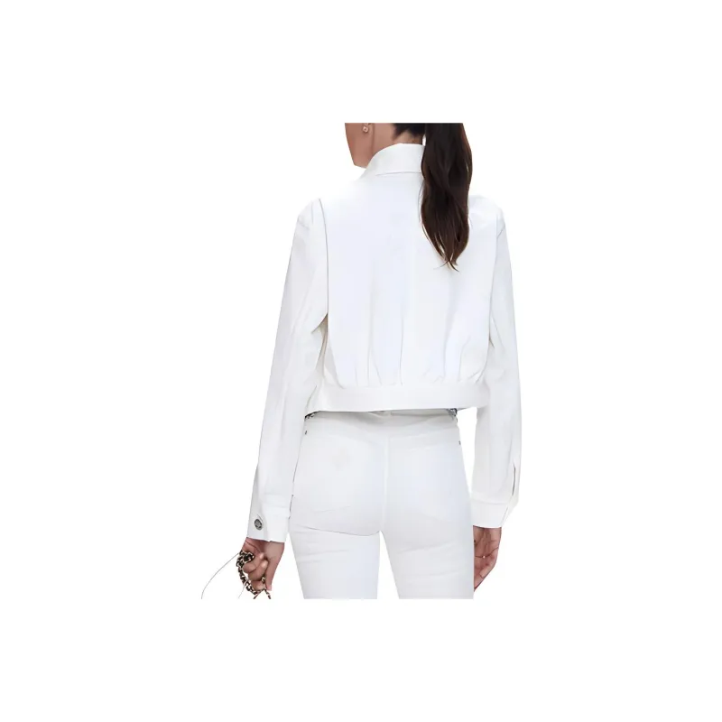 CHANEL Denim Jackets Women's White-1