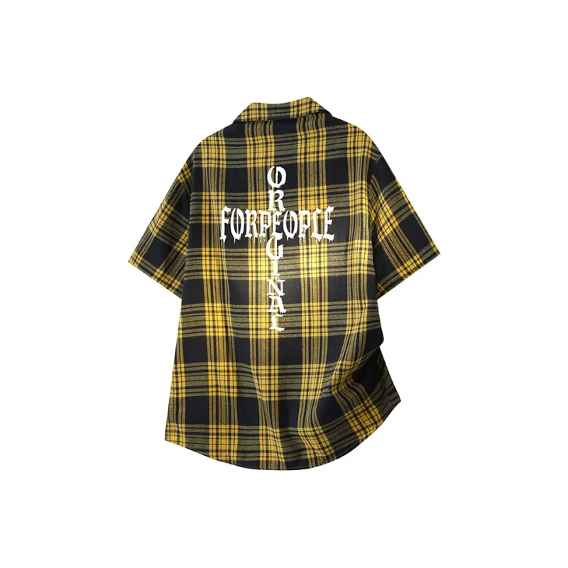 FAX FOR FMACM Shirt Unisex Yellow Plaid-1