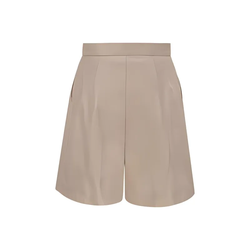MaxMara Lacuna Leather Shorts-1