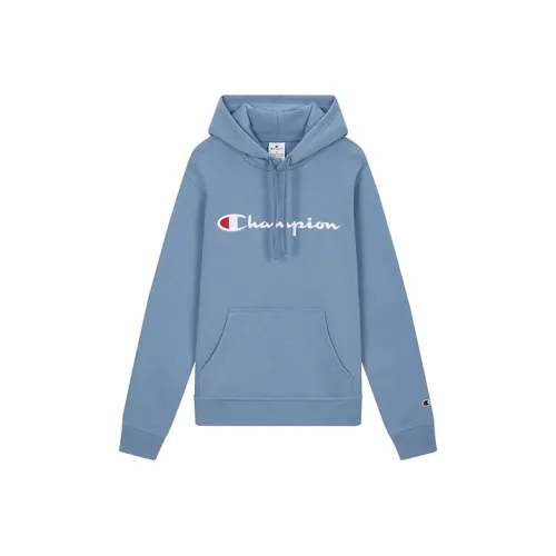 Champion FW24 Script Shop Sweatshirt Unisex Blue