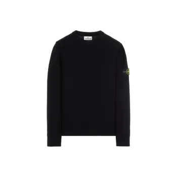 STONE ISLAND Logo Appliqued Wool Knit Sweater