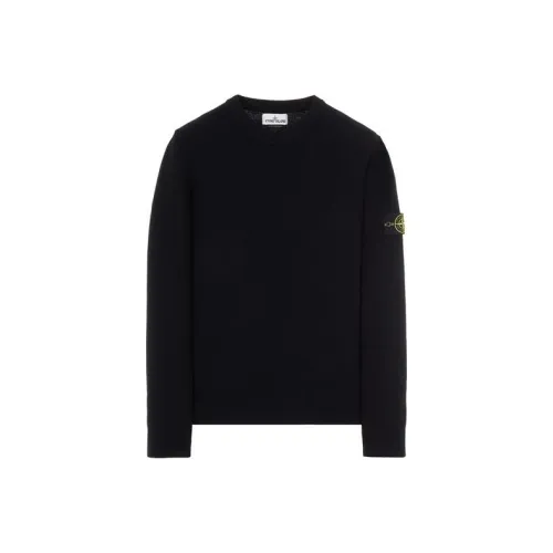 STONE ISLAND Logo Appliqued Wool Knit Sweater