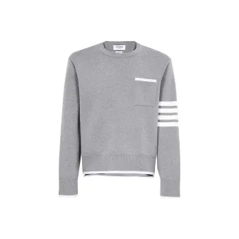 THOM BROWNE 4 Bar Striped Crewneck Jumper