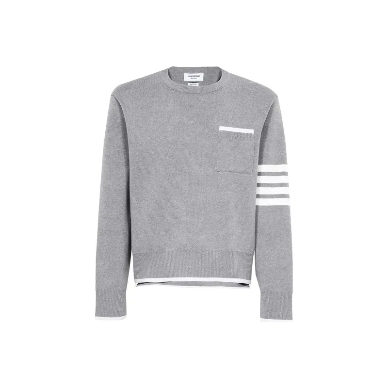THOM BROWNE 4 Bar Striped Crewneck Jumper-0