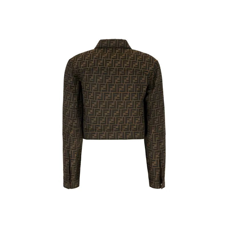 FENDI FF motif Cropped Jacket-1