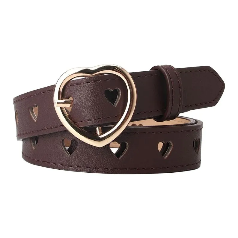 JEANSWEST PU Leather Belts Women's 2.4CM-6
