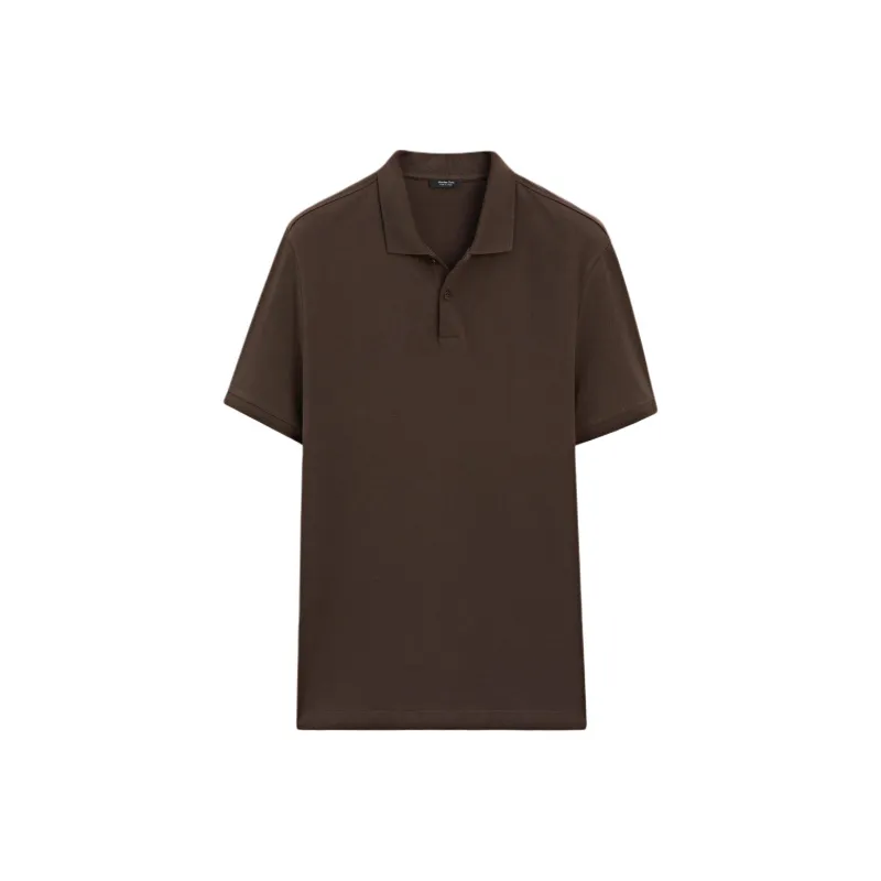 Massimo Dutti Polo Shirt Men's Tan-0