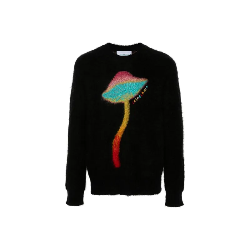 CASABLANCA Rainbow Mushroom Mohair Print Jumper-0