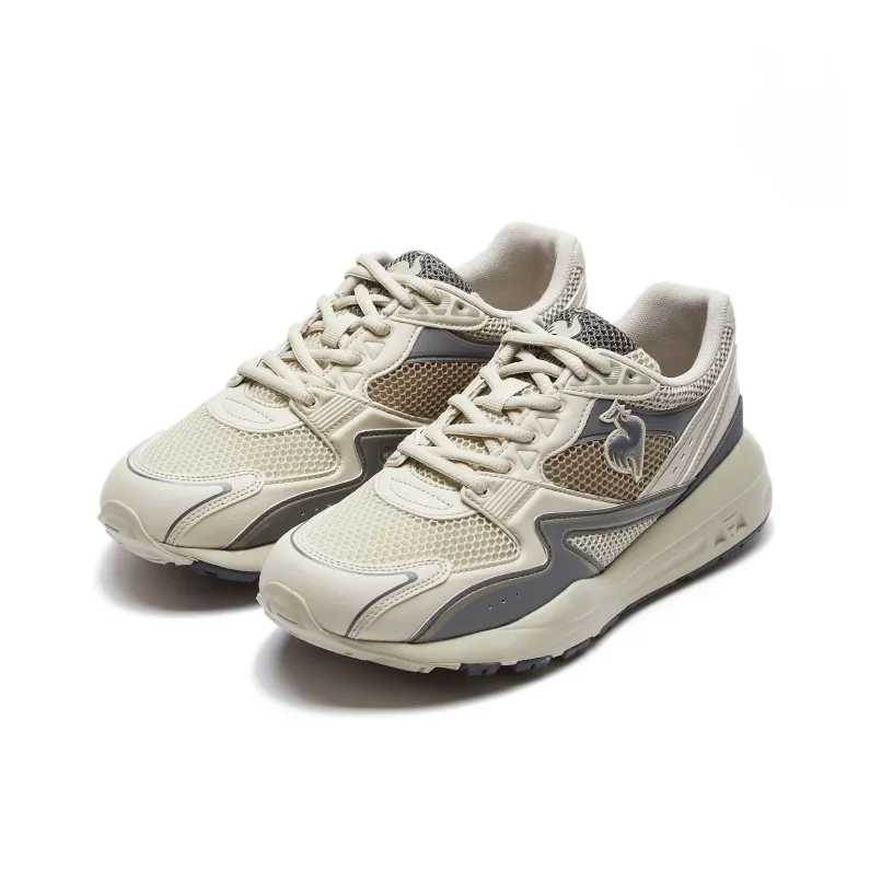 Le Coq Sportif LCS R890 Cushioning, Abrasion Resistant, And Resilient Properties Low Top Running Shoes Unisex Khaki-4