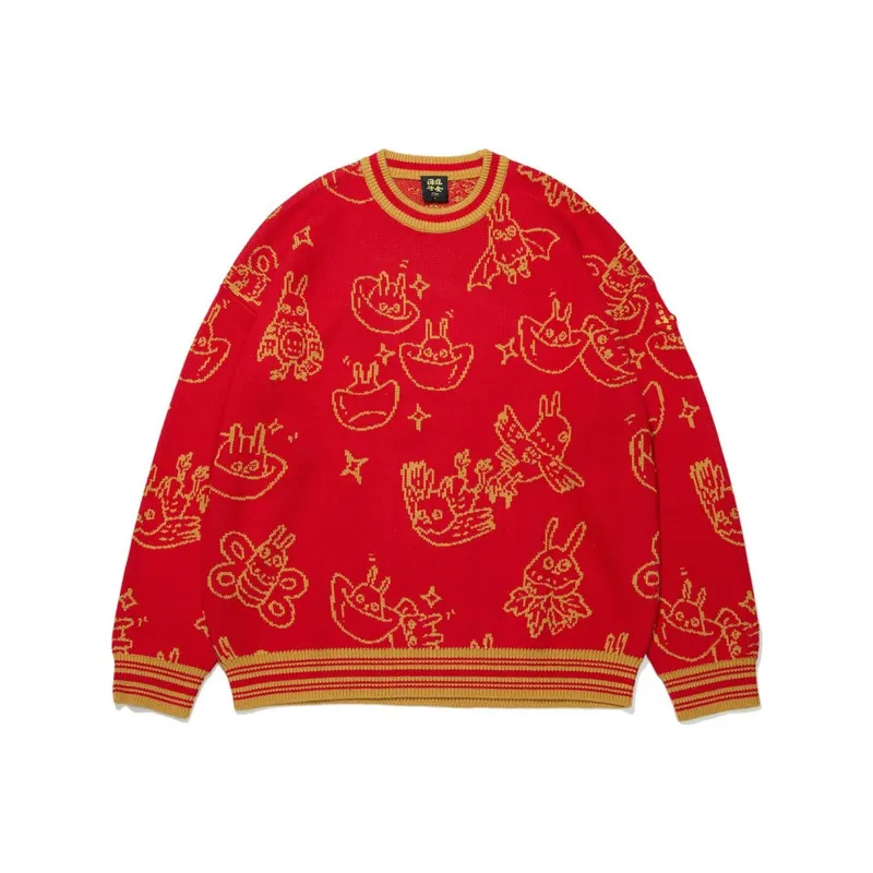 LiNing Sports Trend Series Sweater Unisex Red-0