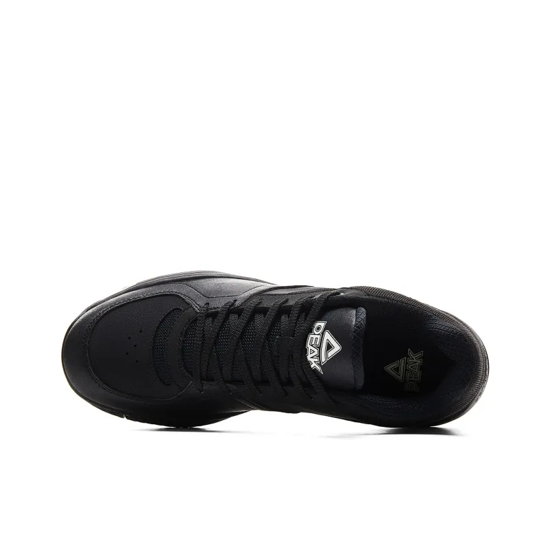 PEAK Cushioning, Slip Resistant, Rebound Low Top Basketball Shoes Men's All Black-3