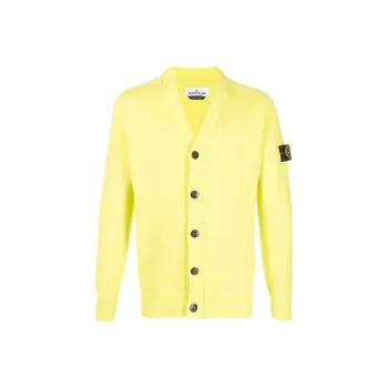 STONE ISLAND SS22 Fitted Knitwear Men's Yellow
