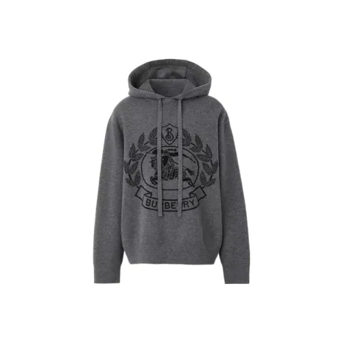 Burberry Ekd Wool Jacquard Oversized Hoodie