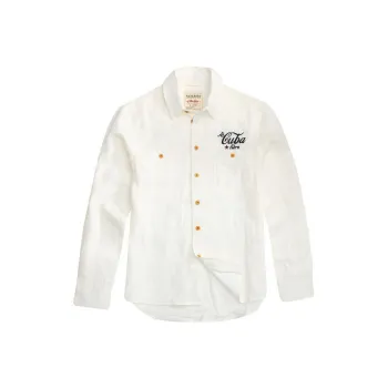 AKCLUB Free Cuba Series Shirt Men's Ecru