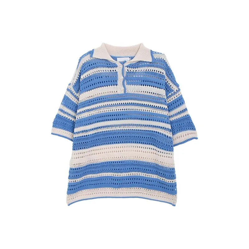 WARNING LIGHT Polo Shirt Unisex Blue-0