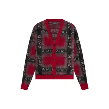AMIRI Shadow Plaid Cardigan