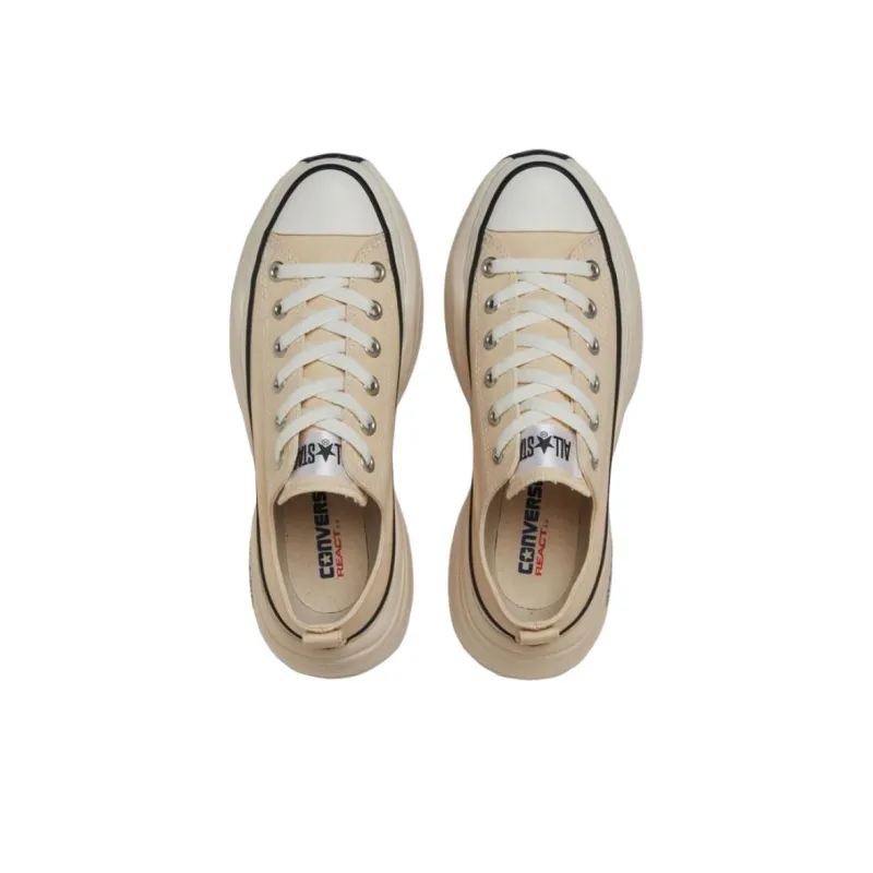 Converse All Star Anti Slip Wear Resistant Low Top Canvas Shoes Unisex Beige-2