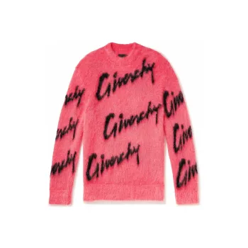 Givenchy Intarsia Mohair Crewneck