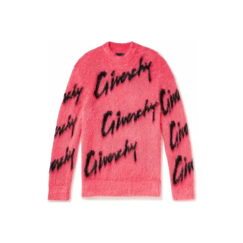 givenchy director Intarsia Mohair Crewneck