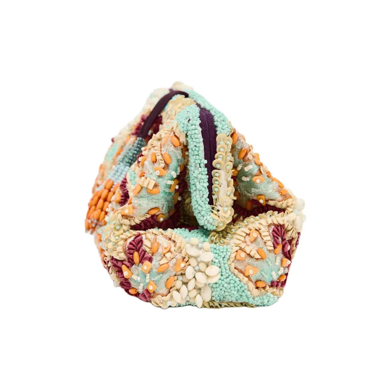 ZARA Polyester One Shoulder Clutch Women's Multicolor-2