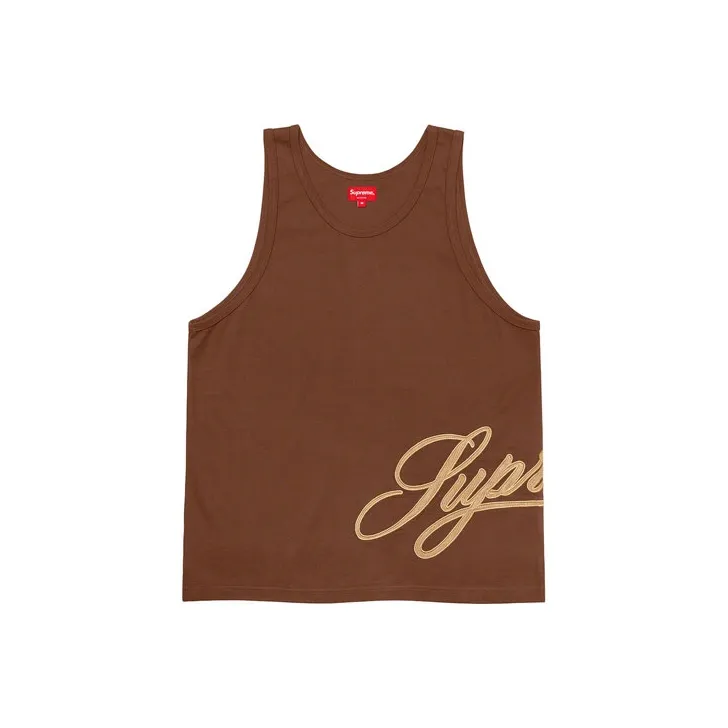 Supreme Mesh Script Tank Top-6