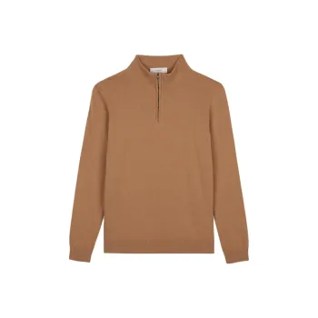 Pringle Of Scotland Quarter-zip Merino-cashmere Jumper