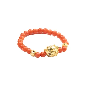 Xianyuan Southern Red Agate Fine Jade Rings Unisex