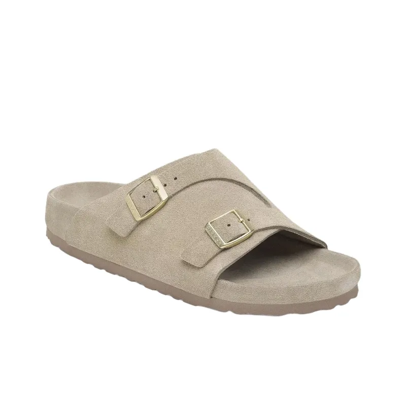 Birkenstock EVA Abrasion Resistant Slide Slippers Unisex Taupe Regular Loose Fit-2