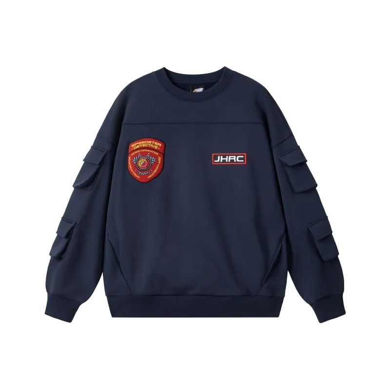 JEFF HAMILTON Sweatshirt Unisex Navy Blue-0