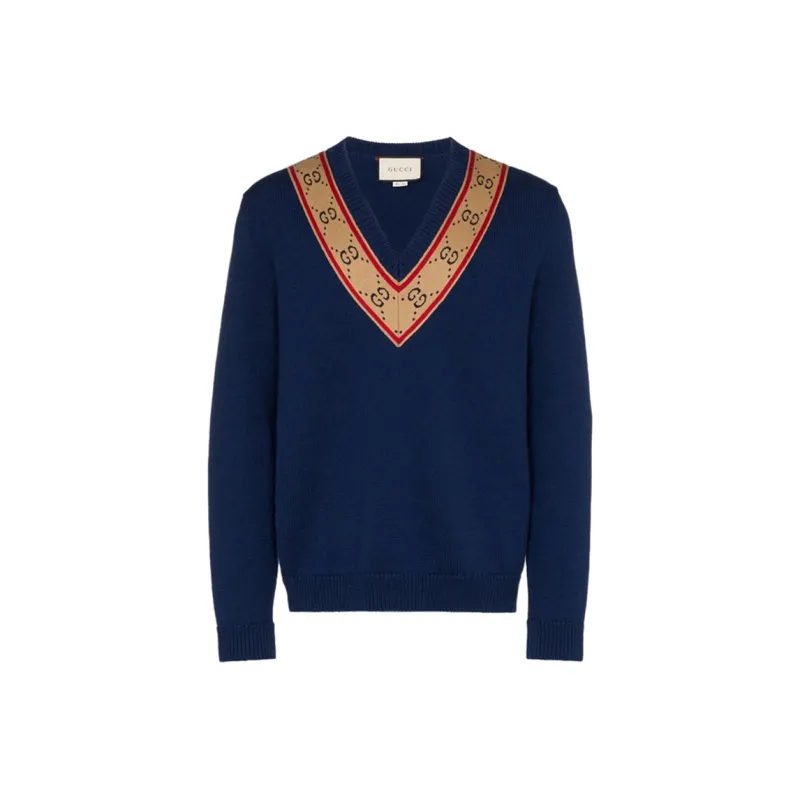 GUCCI Sweaters Men Blue-0