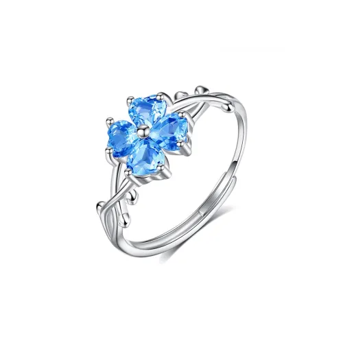 QIANCHANG Colored Gemstone Rings Women's