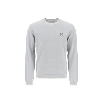 Maison Kitsune Fox Head Patch Fine Knit Jumper